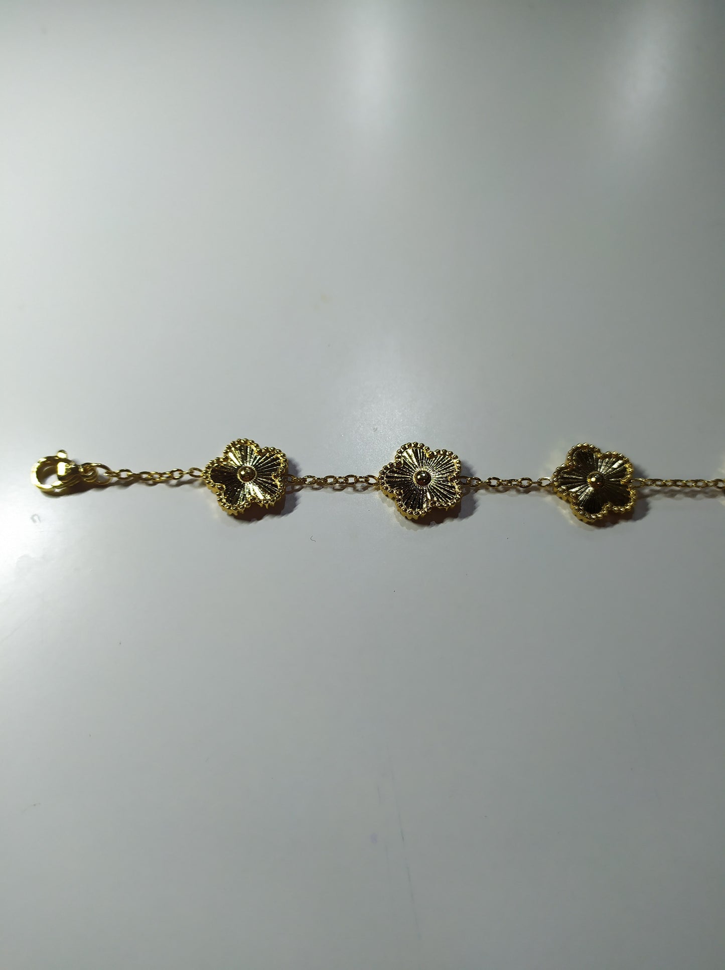 Pulsera trebol de cinco hojas oro - additional image 16