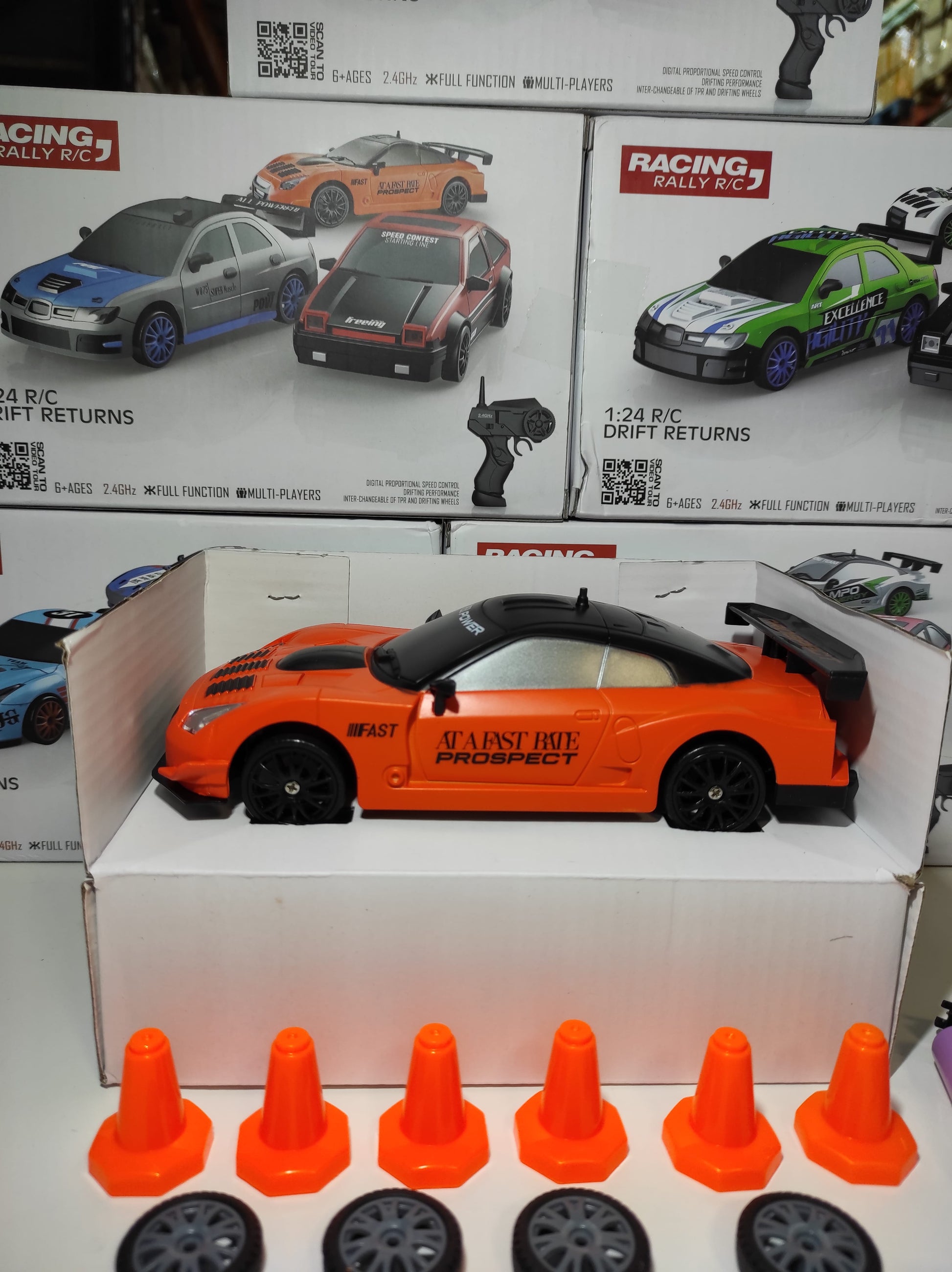 Coche teledirigido drift 1:24 GTR NARANJA - additional image 9