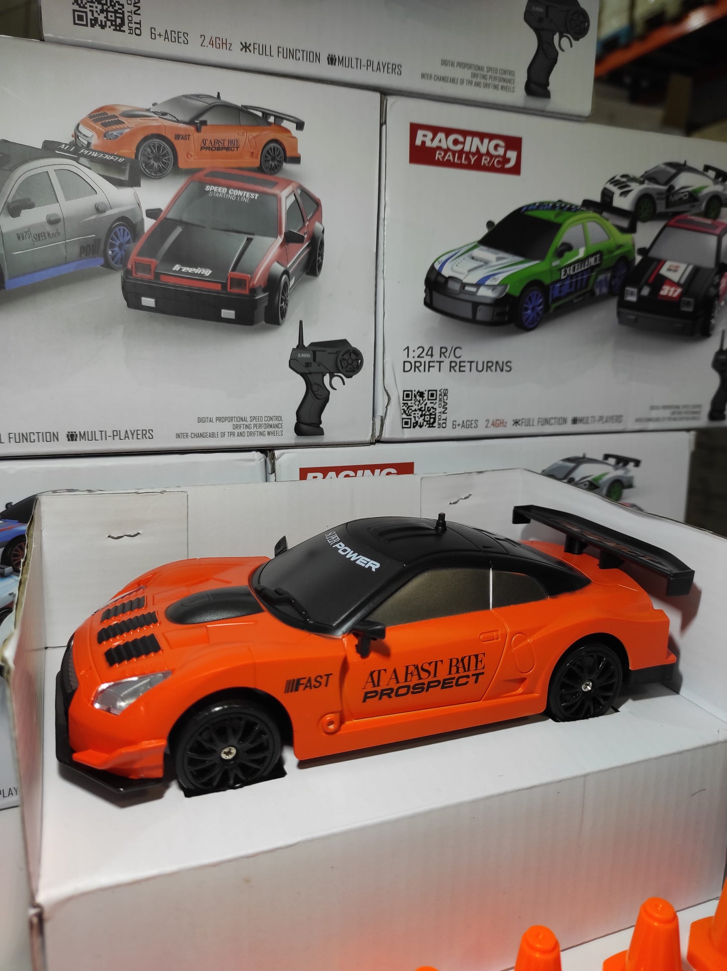 Coche teledirigido drift 1:24 GTR NARANJA - additional image 1