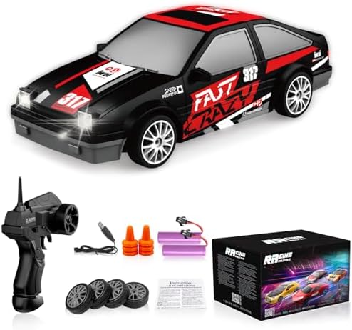 Coche teledirigido drift 1:24 RETRO